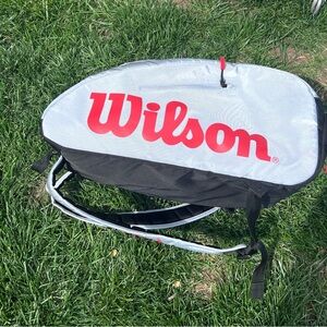 Wilson Tour Pickleball Black and Gray Backpack